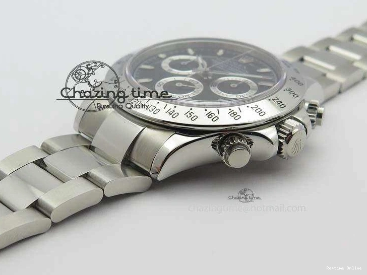 0219 Functional Daytona 116520 Noob Best Edition Black Dial On SS Bracelet A2824 (Same Thickness as Genuine) 3827